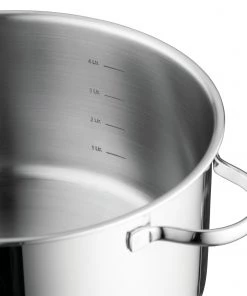 Cookware BergHOFF Comfort 6.25" 18/10 Covered Stockpot Stainless Steel, 1.7 Qt