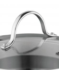 Cookware BergHOFF Comfort 8" Covered Dutch Oven 18/10 Stainless Steel, 3.3 Qt