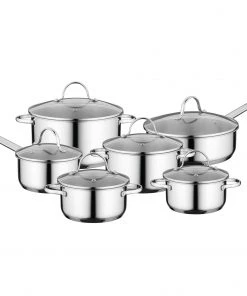 BergHOFF Essentials Comfort 12Pc 18/10 Stainless Steel Cookware Set