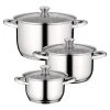 BergHOFF Essentials Gourmet 6Pc 18/10 Stainless Steel Cookware Set, Stainless Steel Handles 2 BergHOFF Essentials Gourmet 6Pc 18/10 Stainless Steel Cookware Set, Stainless Steel Handles
