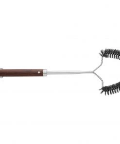 Outdoor BergHOFF Essentials BBQ Set With Wood Handles Tongs, Spatula And Brush (3-Pieces)