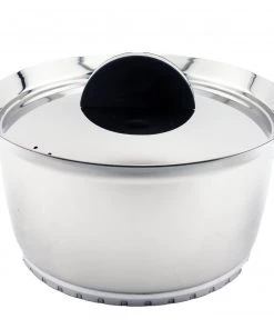 Cookware BergHOFF Stacca 7" Stainless Steel Covered Casserole, Black