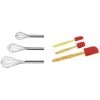 BergHOFF Studio 6Pc Baking Tool Set, 3Pc Stainless Steel Whisk & 3Pc Silicone Spatulas Chef Tools