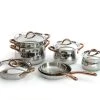 BergHOFF Ouro Gold 11Pc 18/10 Stainless Steel Cookware Set With Stainless Steel Lids