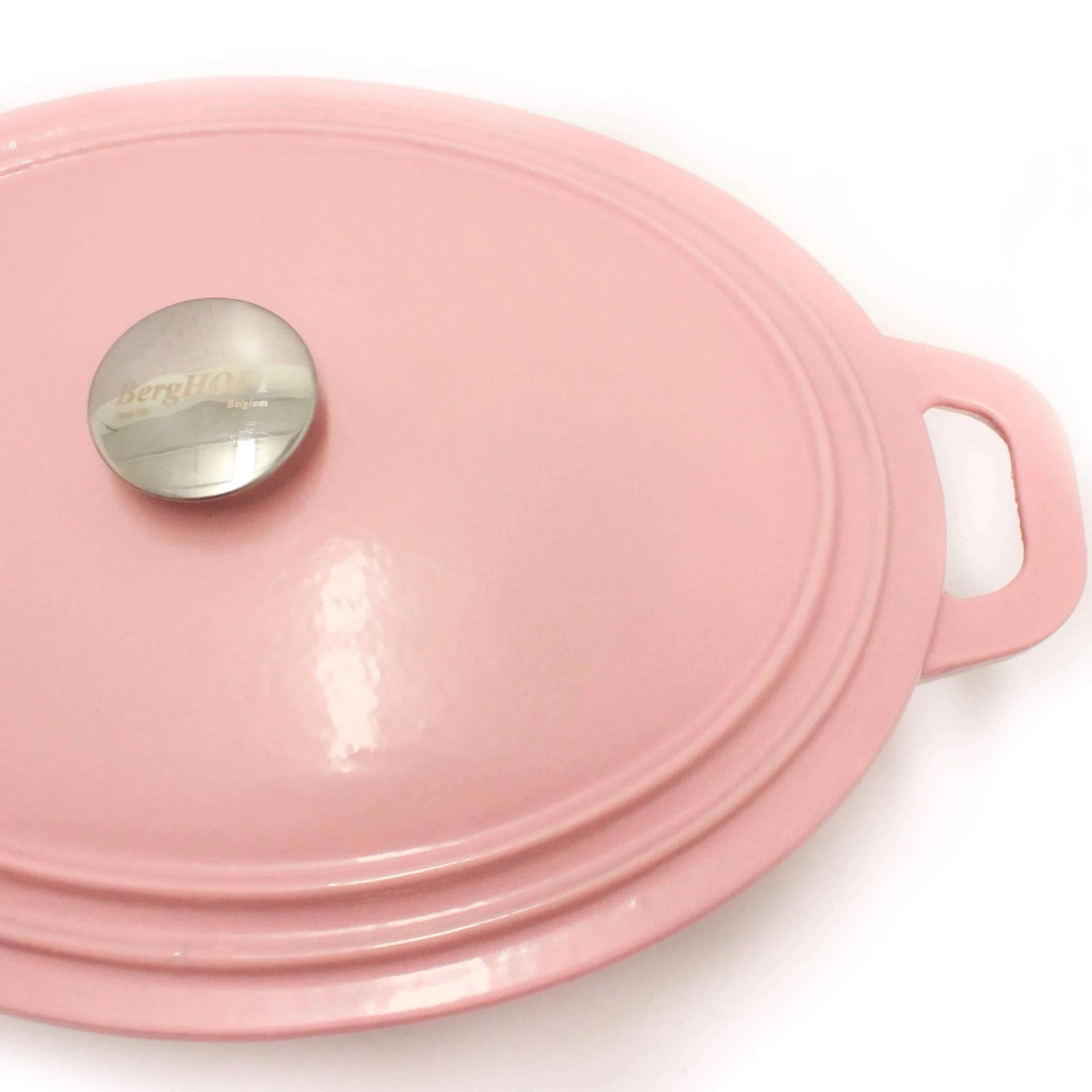 Cookware BergHOFF Neo Cast Iron 8 Qt Oval Covered Dutch Oven, Pink 7 Cookware BergHOFF Neo Cast Iron 8 Qt Oval Covered Dutch Oven, Pink
