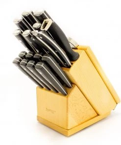 BergHOFF Smart Knife 20 Pieces Forged Cutlery Set/ Swivel Base, Cut Brd & Herb Cutter/Block