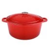 BergHOFF Neo 5Qt Cast Iron Oval Covered Dutch Oven, Red 1 BergHOFF Neo 5Qt Cast Iron Oval Covered Dutch Oven, Red