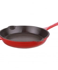BergHOFF Neo 10" Cast Iron Fry Pan, Red