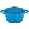 Cookware BergHOFF Neo 7Qt Cast Iron Round Covered Dutch Oven, Blue