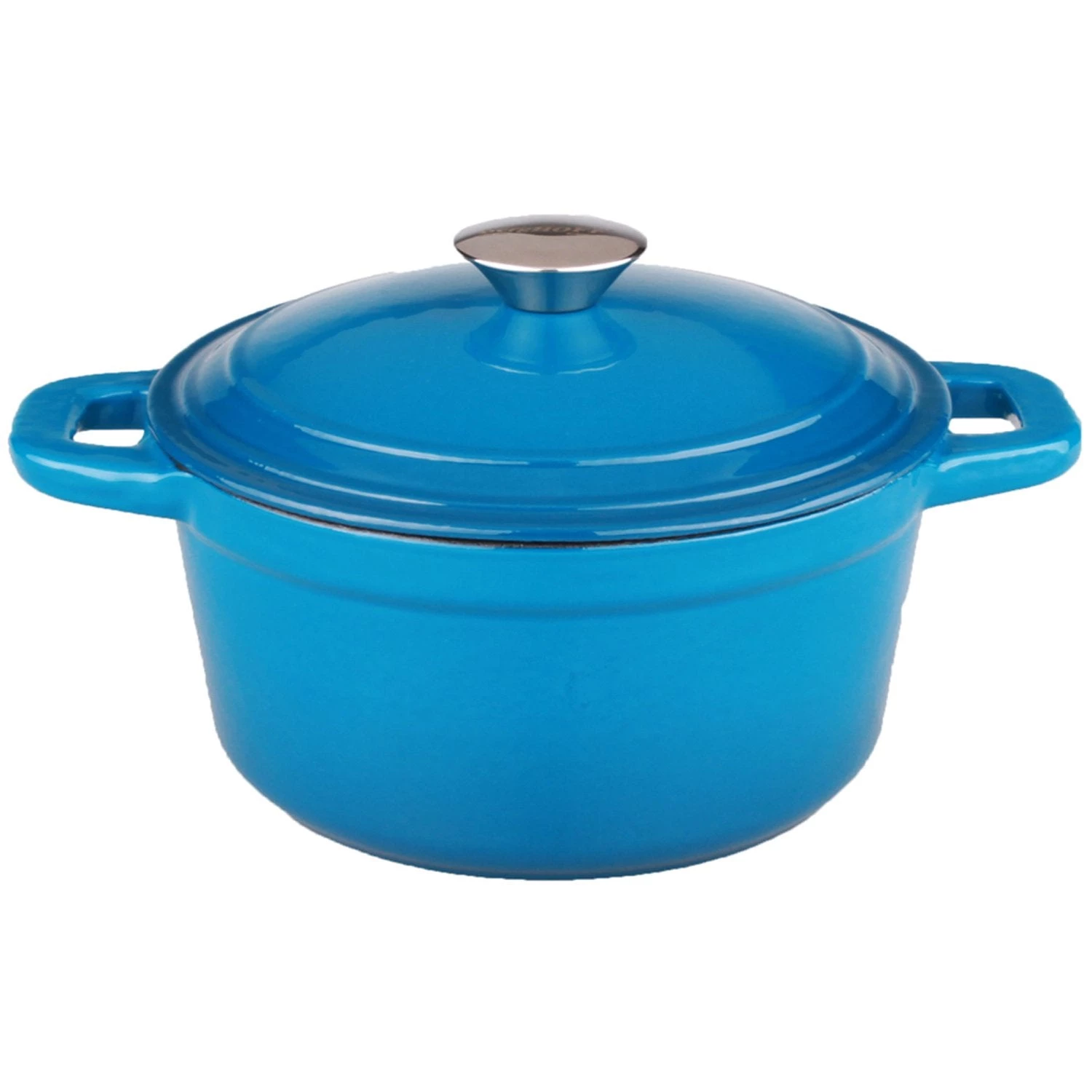 Cookware BergHOFF Neo 7Qt Cast Iron Round Covered Dutch Oven, Blue 3 Cookware BergHOFF Neo 7Qt Cast Iron Round Covered Dutch Oven, Blue