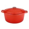 BergHOFF Neo 5Qt Cast Iron Oval Covered Dutch Oven, Orange Cookware