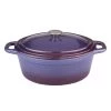 BergHOFF Neo 8Qt Cast Iron Oval Covered Dutch Oven, Purple Cookware