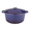 BergHOFF Neo 5Qt Cast Iron Oval Covered Dutch Oven, Purple Cookware