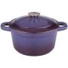 Cookware BergHOFF Neo 3Qt Cast Iron Round Covered Dutch Oven, Purple