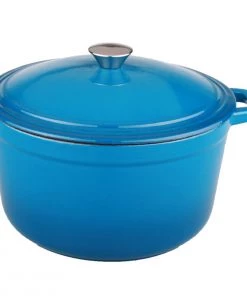 BergHOFF Neo 5Qt Cast Iron Covered Dutch Oven Blue