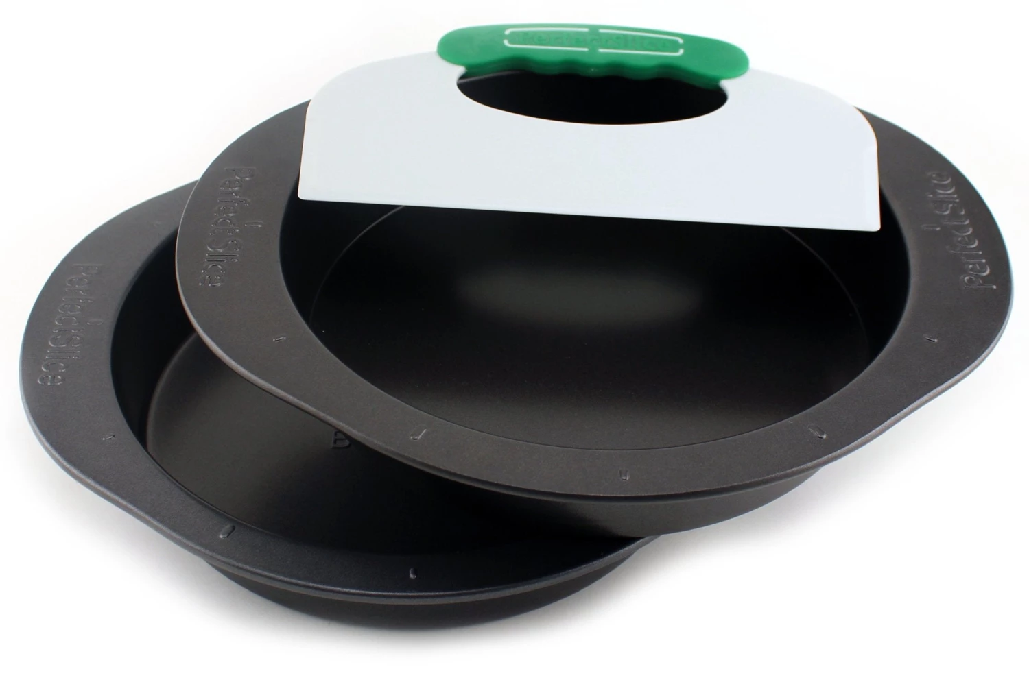 BergHOFF Perfect Slice 3Pc Round Cake Pans With Slicing Tool 3 BergHOFF Perfect Slice 3Pc Round Cake Pans With Slicing Tool