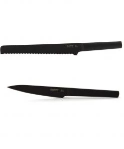 BergHOFF RON 2Pc Bread & Utility Knife Set, Black