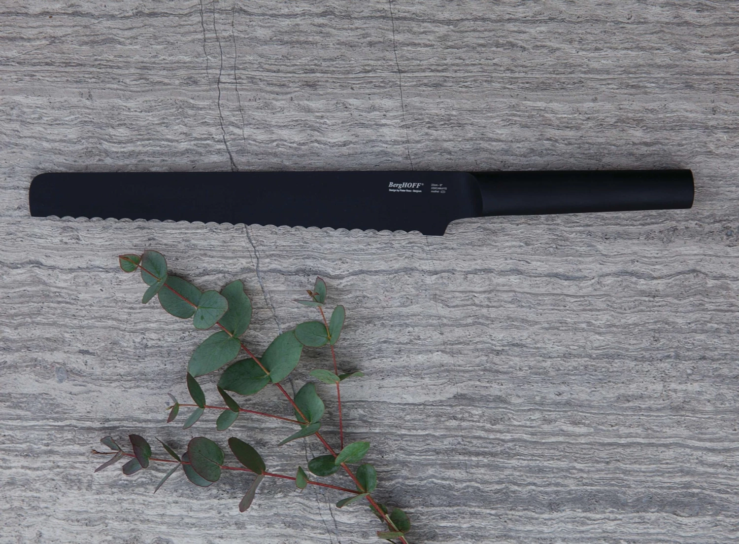 BergHOFF RON 2Pc Bread & Utility Knife Set, Black 6 BergHOFF RON 2Pc Bread & Utility Knife Set, Black