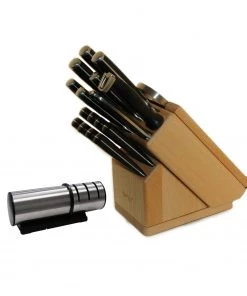 BergHOFF Forged 21Pc Stainless Steel Smart Knife Block With Sharpener