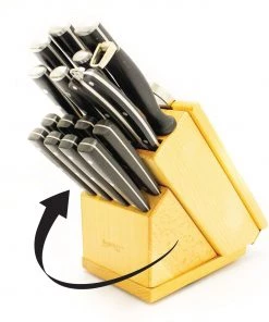 BergHOFF Forged 21Pc Stainless Steel Smart Knife Block With Sharpener