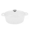 BergHOFF Neo Cast Iron Oval Covered Dutch Oven, 8 Qt, White