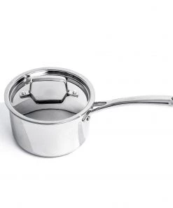 BergHOFF Professional Stainless Steel 10/18 Tri-Ply 3.3 Qt Saucepan With SS Lid, 8" Cookware