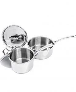 BergHOFF Professional Stainless Steel 10/18 Tri-Ply 3.3 Qt Saucepan With SS Lid, 8