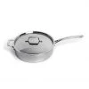 BergHOFF Professional Stainless Steel 10/18 Tri-Ply 5.2 Qt Saute Pan And SS Lid, 11"