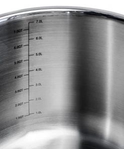 BergHOFF Professional Stainless Steel 10/18 Tri-Ply 8 Qt Stock Pot With SS Lid, 9.5" Cookware