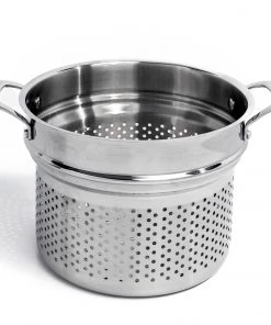 BergHOFF Professional Stainless Steel 10/18 Tri-Ply Pasta Steamer Strainer Insert , 9.5"
