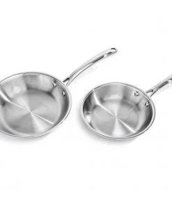 BergHOFF Professional Stainless Steel 10/18 Tri-Ply 8'' Frying Pan Cookware