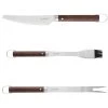 BergHOFF 3Pc BBQ Tools Set With Wood Handles 1 BergHOFF 3Pc BBQ Tools Set With Wood Handles
