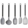 BergHOFF Leo 5Pc Must Have Kitchen Utensil Set, Grey Cutlery