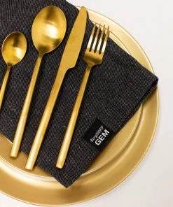 Tabletop & Bar BergHOFF Gem 32pc Flatware Set, Gold Plated