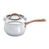 BergHOFF Ouro Gold 18/10 Stainless Steel 6.25" Sauce Pan With Stainless Steel Lid, 2.4 Qt