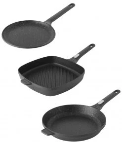 BergHOFF GEM 3Pc Cast Aluminum Nonstick Cookware Set