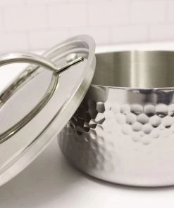 BergHOFF Vintage Tri-Ply 18/10 Stainless Steeel 10Pc Cookware Set, Hammered