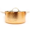 BergHOFF Copper Tri-Ply 5.75 Qt Covered Dutch Oven, Hammered