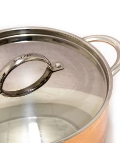 BergHOFF Copper Tri-Ply 5.75 Qt Covered Dutch Oven, Hammered