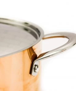 BergHOFF Copper Tri-Ply 5.75 Qt Covered Dutch Oven, Polished Cookware