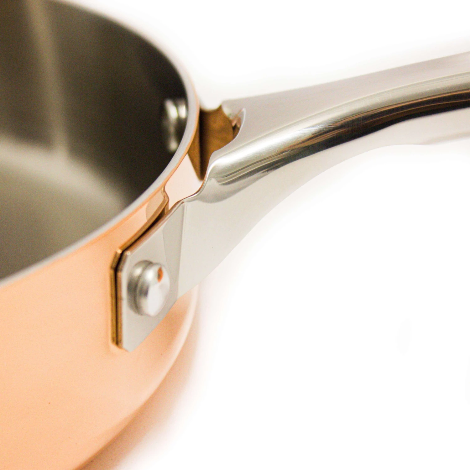 BergHOFF Copper Tri-Ply 9.5" Deep Skillet, Polished 4 BergHOFF Copper Tri-Ply 9.5" Deep Skillet, Polished