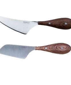 Chef Tools BergHOFF Bamboo 3Pc Striped Cutting Board And Aaron Probyn Cheese Knives Set