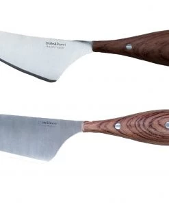 BergHOFF Bamboo 3Pc Long Two-Toned Board And Aaron Probyn Cheese Knives Set Chef Tools