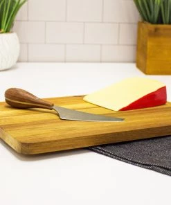 BergHOFF Bamboo 3Pc Long Two-Toned Board And Aaron Probyn Cheese Knives Set Chef Tools