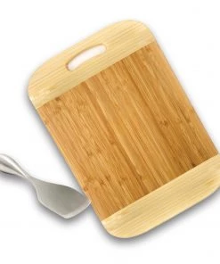 Chef Tools BergHOFF Bamboo 2Pc Two-Toned Board Set/Aaron Probyn Cheese Knife