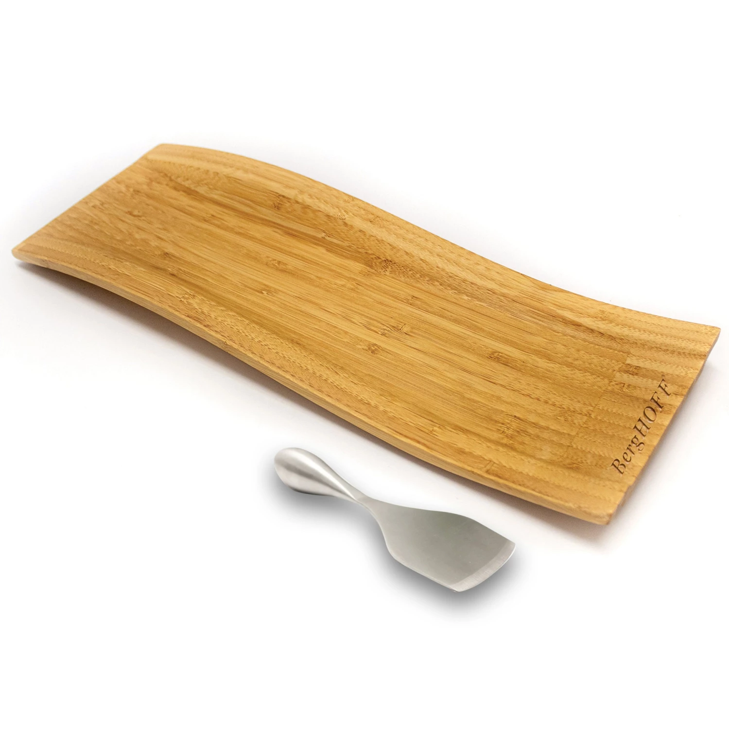 BergHOFF Bamboo 2Pc Wavy Board & Aaron Probyn Cheese Knife Set Chef Tools 3 BergHOFF Bamboo 2Pc Wavy Board & Aaron Probyn Cheese Knife Set Chef Tools