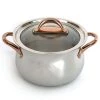Cookware BergHOFF Ouro Gold 18/10 SS 10" Dutch Oven With Glass Lid