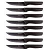 BergHOFF 8Pc Nonstick Serrated Steak Knife Set 8.5", Black