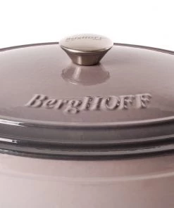 BergHOFF Neo 8qt Cast Iron Oval Covered Dutch Oven, Oyster Cookware 11 BergHOFF Neo 8qt Cast Iron Oval Covered Dutch Oven, Oyster Cookware