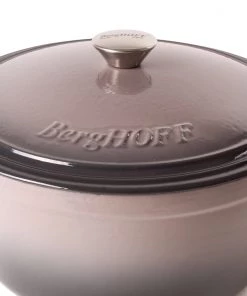 BergHOFF Neo 7qt Cast Iron Round Covered Dutch Oven, Oyster